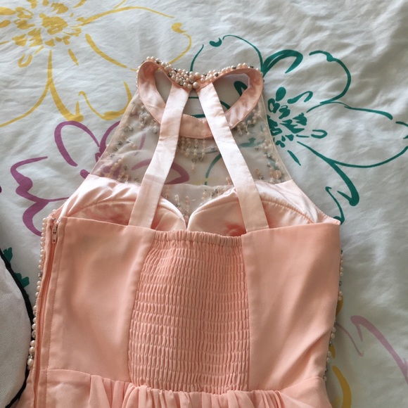 Beautiful Peach Colored Dress - Picture 7 of 7